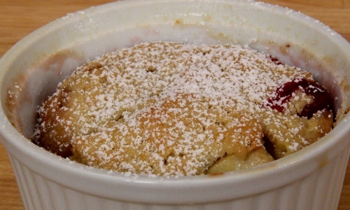 Apple Cranberry Cobbler Recipe | Laura in the Kitchen - Internet Cooking Show