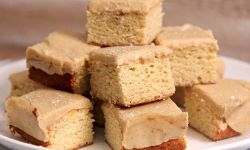 Banana Bread Blondies Recipe | Laura in the Kitchen - Internet Cooking Show