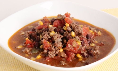 Beefy Taco Soup Recipe | Laura in the Kitchen - Internet Cooking Show
