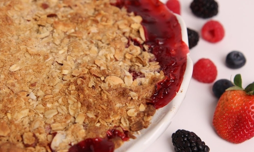 Berry crisp Recipe | Laura in the Kitchen - Internet Cooking Show