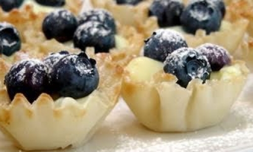 Blueberry Lemon Tartlets Recipe | Laura in the Kitchen - Internet Cooking Show