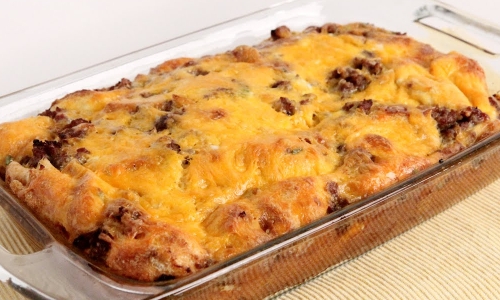 Breakfast Casserole Recipe | Laura in the Kitchen - Internet Cooking Show