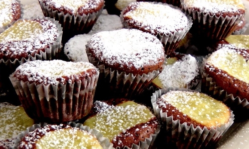 Brownie Cheesecake Bites Recipe | Laura in the Kitchen - Internet Cooking Show
