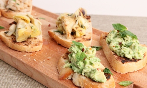 Bruschetta 3 ways Recipe | Laura in the Kitchen - Internet Cooking Show