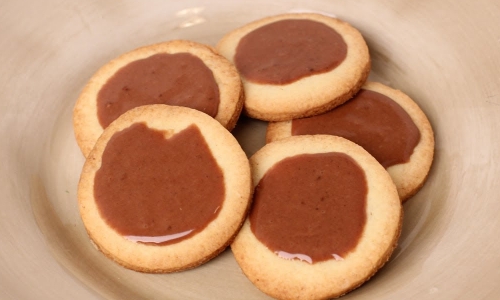 Butter Cookies with Chocolate Glaze Recipe | Laura in the Kitchen - Internet Cooking Show