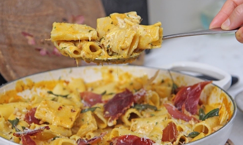Butternut Squash Pasta Recipe | Laura in the Kitchen - Internet Cooking Show