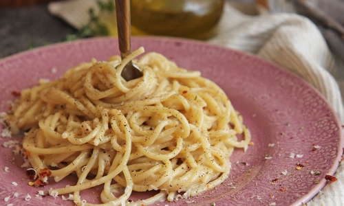 Cacio e Pepe Recipe | Laura in the Kitchen - Internet Cooking Show