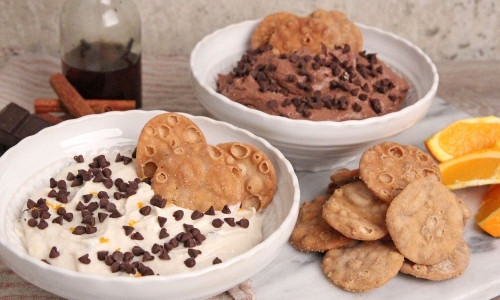 Cannoli Dip 2 Ways Recipe | Laura in the Kitchen - Internet Cooking Show