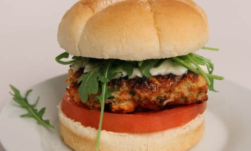 Caprese Turkey Burges Recipe | Laura in the Kitchen - Internet Cooking Show