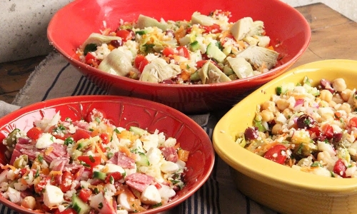 Cauliflower "pasta" Salad Recipe | Laura in the Kitchen - Internet Cooking Show