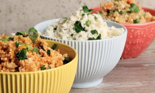 Cauliflower Rice 3 Ways Recipe | Laura in the Kitchen - Internet Cooking Show