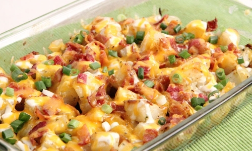 Cheesy Bacon Ranch Potatoes Recipe | Laura in the Kitchen - Internet Cooking Show