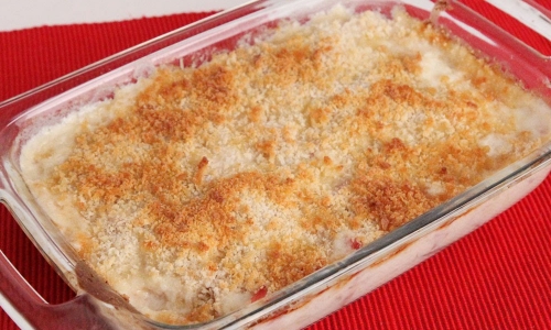 Chicken Cordon Bleu Casserole Recipe | Laura in the Kitchen - Internet Cooking Show