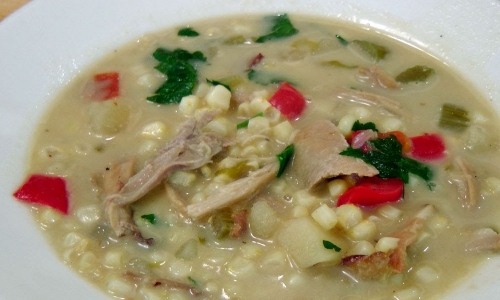 Chicken Corn Chowder Recipe | Laura in the Kitchen - Internet Cooking Show