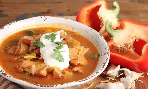 Chicken Fajita Soup Recipe | Laura in the Kitchen - Internet Cooking Show