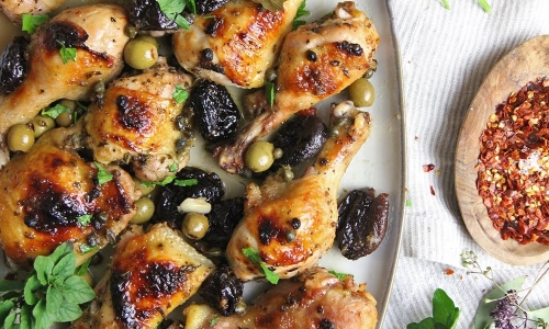 Chicken Marbella Recipe | Laura in the Kitchen - Internet Cooking Show