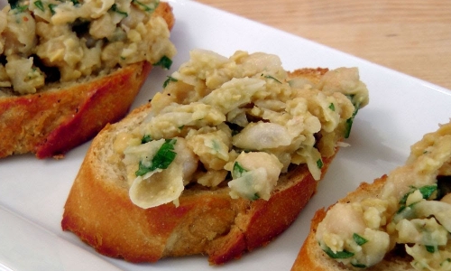 Chickpea Bruschetta Recipe | Laura in the Kitchen - Internet Cooking Show