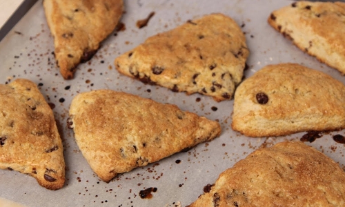 Chocolate Chip Scones Recipe | Laura in the Kitchen - Internet Cooking Show