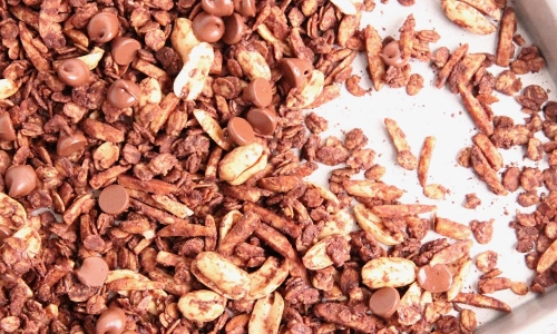 Chocolate Granola Recipe | Laura in the Kitchen - Internet Cooking Show