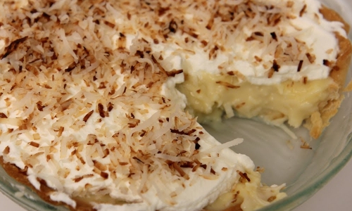 Coconut Cream Pie Recipe | Laura in the Kitchen - Internet Cooking Show