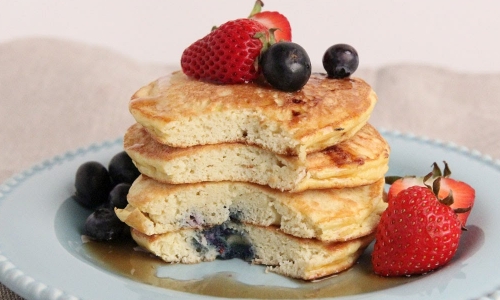 Coconut Pancakes Recipe | Laura in the Kitchen - Internet Cooking Show