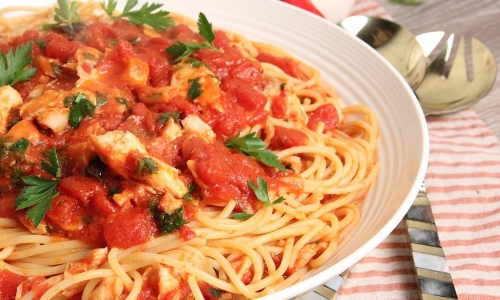 Cod Arrabbiata Recipe | Laura in the Kitchen - Internet Cooking Show