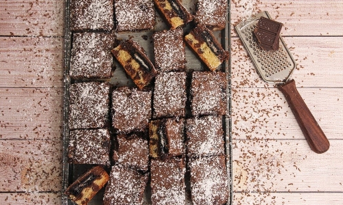 Cookie Dough Oreo Brownies Recipe | Laura in the Kitchen - Internet Cooking Show