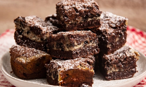 Cookies And Cream Cheesecake Brownies Recipe | Laura in the Kitchen - Internet Cooking Show