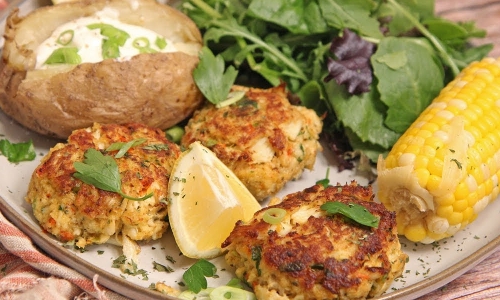 Crab Cakes 2 Recipe | Laura in the Kitchen - Internet Cooking Show