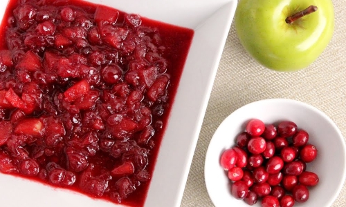 Cranberry Apple Sauce Recipe | Laura in the Kitchen - Internet Cooking Show