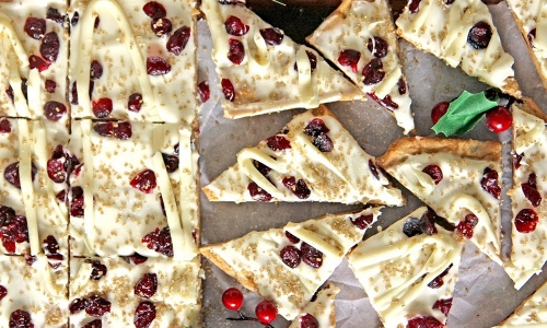 Cranberry Bliss Bars Recipe | Laura in the Kitchen - Internet Cooking Show