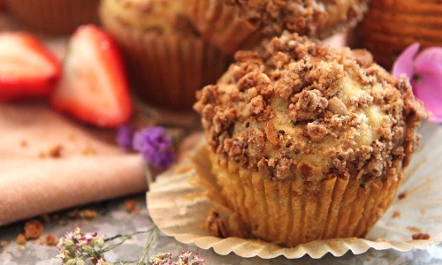 Delicious Granola Muffins Recipe | Laura in the Kitchen - Internet Cooking Show