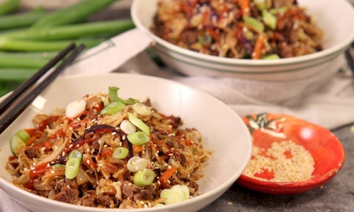 Egg Roll In A Bowl Recipe | Laura in the Kitchen - Internet Cooking Show