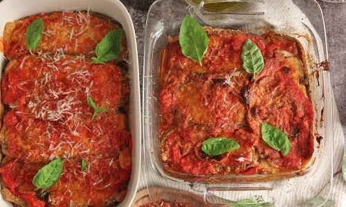 Eggplant parm 2 ways Recipe | Laura in the Kitchen - Internet Cooking Show