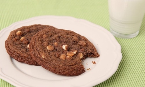 Giant Chocolate White Chocolate Chip Cookies Recipe | Laura in the Kitchen - Internet Cooking Show