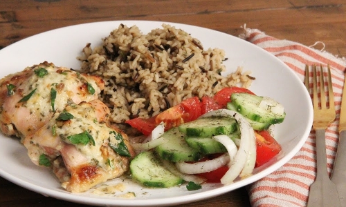 Greek Roasted Chicken Recipe | Laura in the Kitchen - Internet Cooking Show