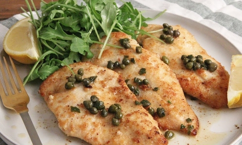 Healthy Chicken Piccata Recipe | Laura in the Kitchen - Internet Cooking Show