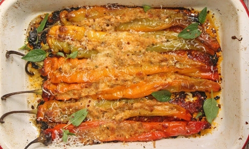 Italian Stuffed Long hots Recipe | Laura in the Kitchen - Internet Cooking Show