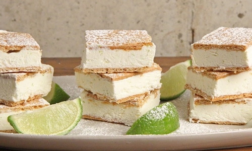 Key Lime Pie Ice Cream Bars Recipe | Laura in the Kitchen - Internet Cooking Show