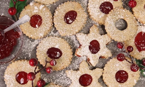 Linzer Cookies 2 Recipe | Laura in the Kitchen - Internet Cooking Show