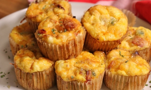 Low Carb Egg Muffins Recipe | Laura in the Kitchen - Internet Cooking Show