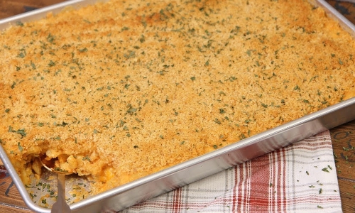 Mac and Cheese for 20 Recipe | Laura in the Kitchen - Internet Cooking Show