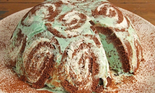 Mint Chocolate Chip Ice Cream Bombe Recipe | Laura in the Kitchen - Internet Cooking Show