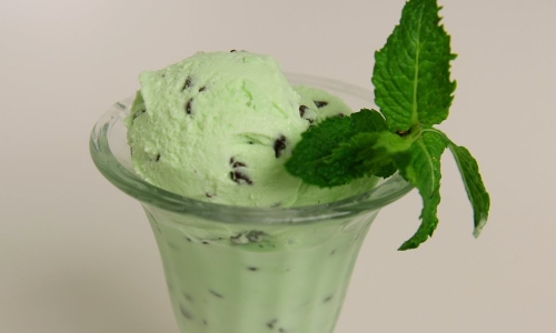 Mint Chocolate Chip Ice Cream Recipe | Laura in the Kitchen - Internet Cooking Show