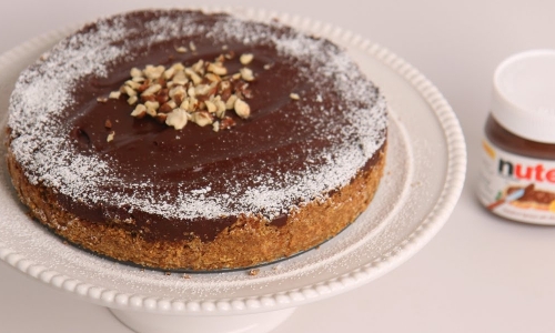 No Bake Nutella Cheesecake Recipe | Laura in the Kitchen - Internet Cooking Show