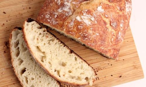 No Knead Rustic Dutch Oven Bread Recipe | Laura in the Kitchen - Internet Cooking Show