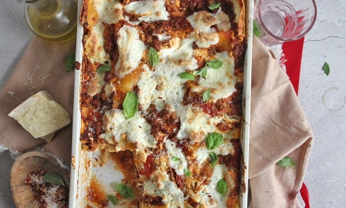 Nonna's Lasagna Recipe | Laura in the Kitchen - Internet Cooking Show