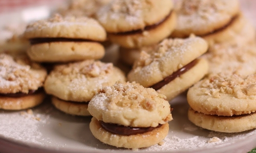 Nutella Tea Cookies Recipe | Laura in the Kitchen - Internet Cooking Show