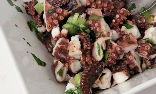 Octopus Salad Recipe | Laura in the Kitchen - Internet Cooking Show