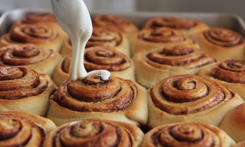 Overnight Cinnamon Rolls Recipe | Laura in the Kitchen - Internet Cooking Show